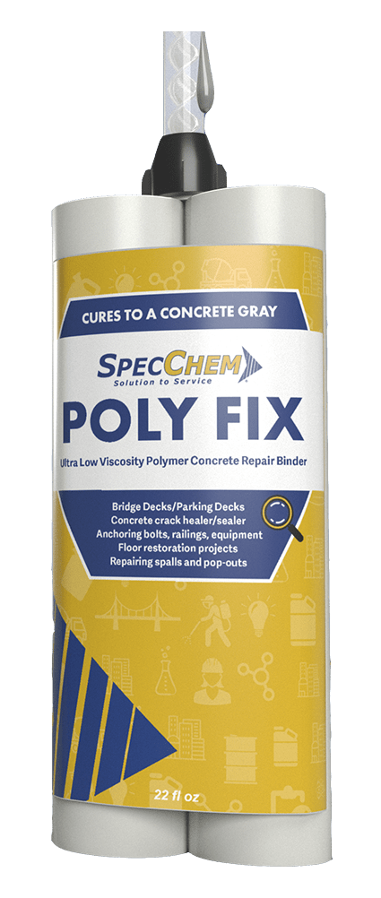 Poly Fix Ultra-Low Viscosity High-Strength Hybrid Polyurethane Polymer Concrete Repair Binder