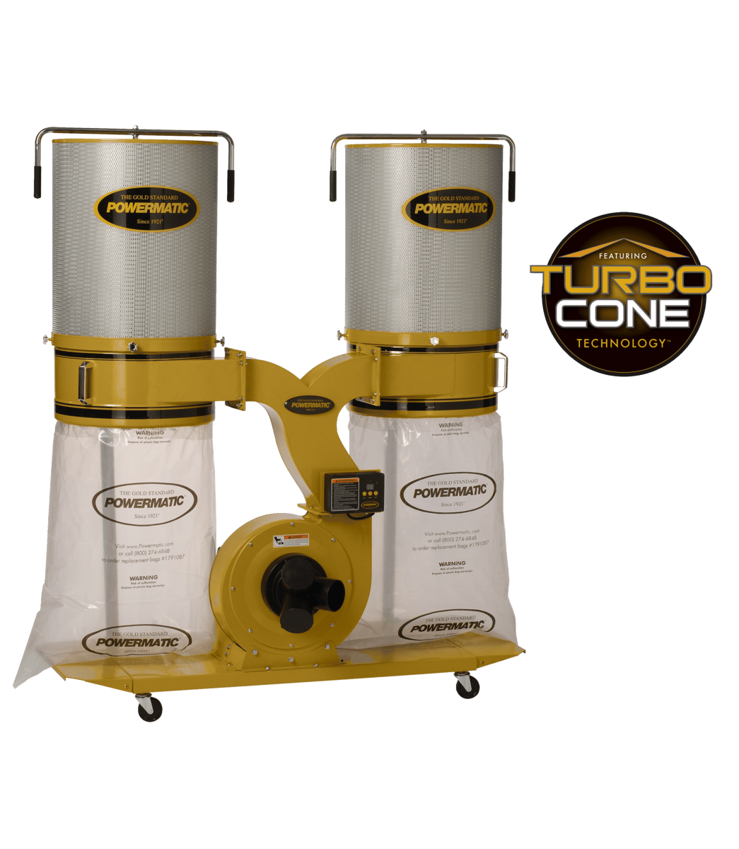 Powerful 3HP 1PH 230V PM1900TX - CK1 Industrial Dust Collector with 2 - Micron Canister Kit