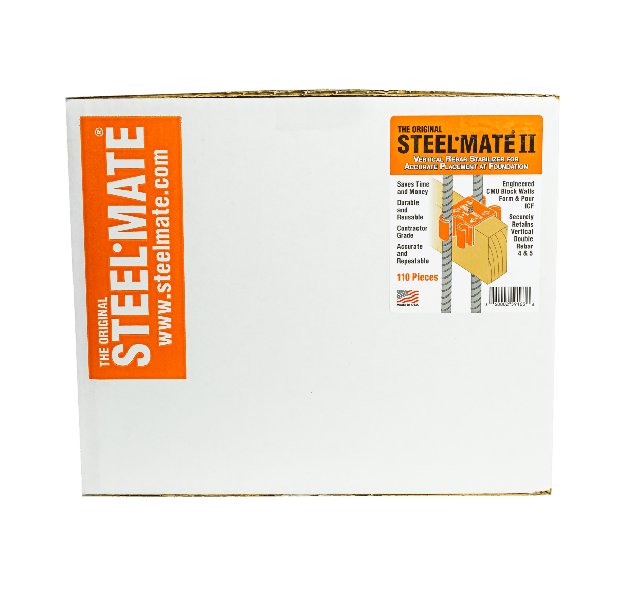 Steelmate II: Reusable and Durable Vertical Double Rebar Stabilizer