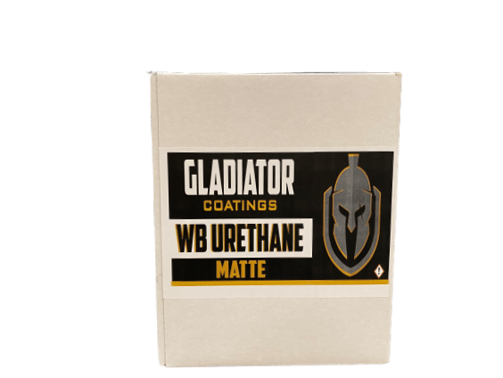 Waterborne Gladiator WB Urethane Coating for Flooring, Wood, and Concrete
