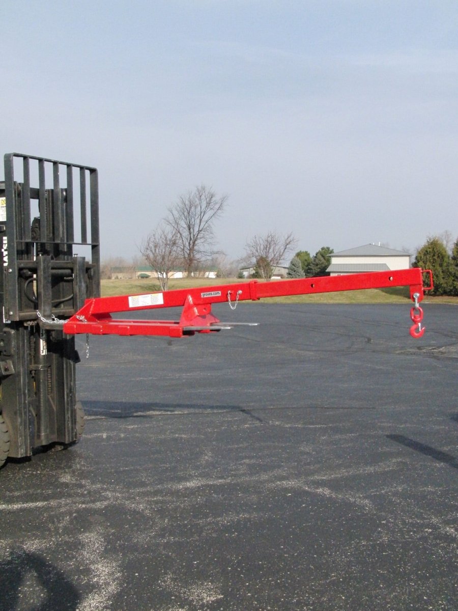 Groves Fork Lift Boom - A Versatile Telescopic Boom for Forklift Trucks Used by Stone Fabricators