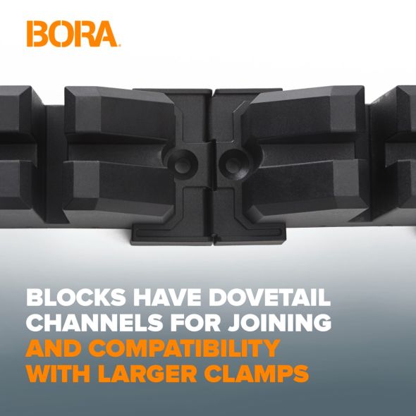 4-Pack Heavy-Duty Plastic Parallel Clamp Blocks for Standard Clamps