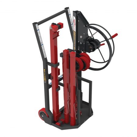 Panel Hoist with Storage and Transport Cart for Large Panel Lifting and Moving