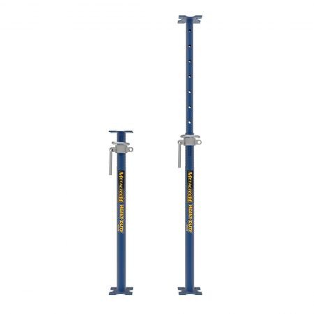 6-Piece Set of Heavy-Duty Adjustable Steel Shoring Posts for Construction