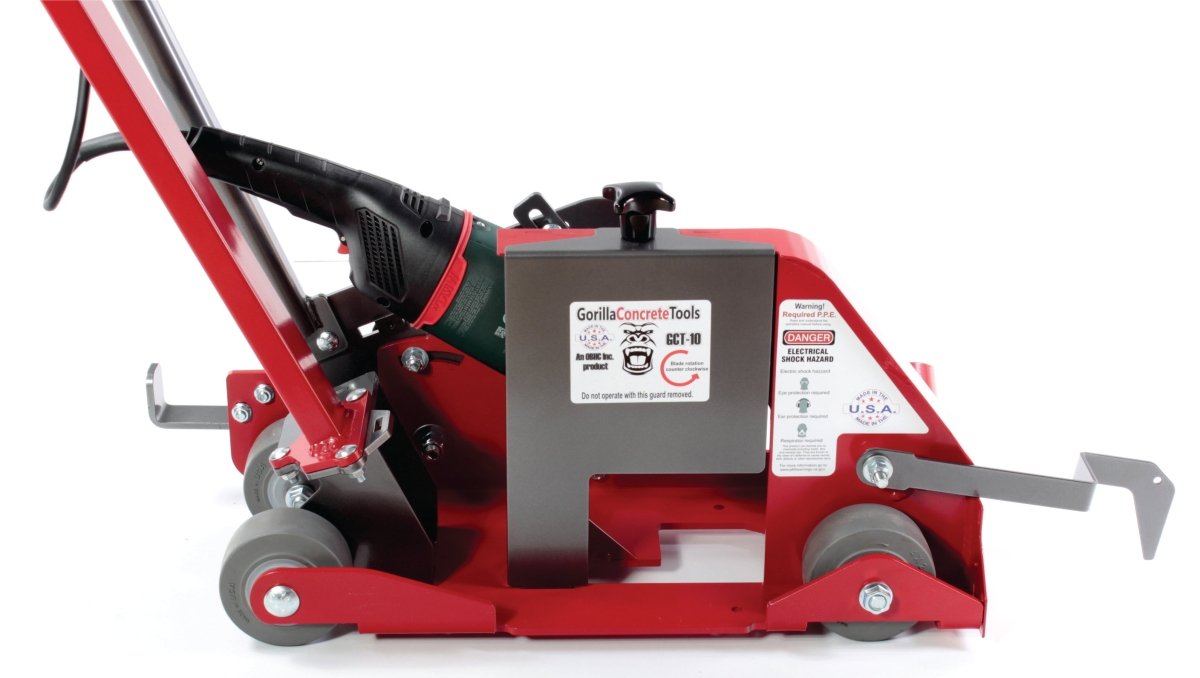 10-Inch Dustless Electric Joint Saw - GCT-10 Tank for Concrete Joint Cutting