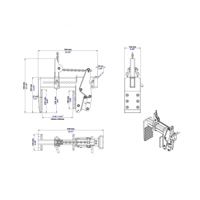 GPM-1000A Automatic Monument Clamp for Efficient Lifting