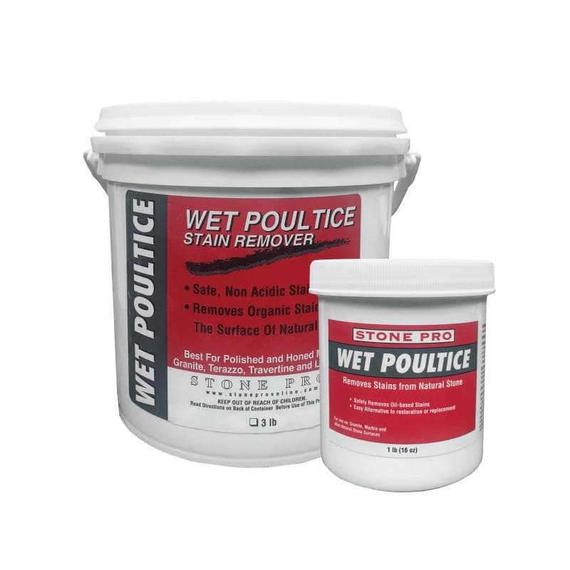 Effective Stone Pro Wet Poultice for Removing Oil Stains on Natural Stones