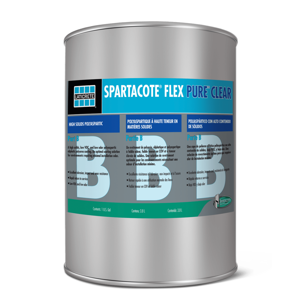 2-Gallon Kit of Spartacote Flex Pure High-Performance Polyaspartic Coating
