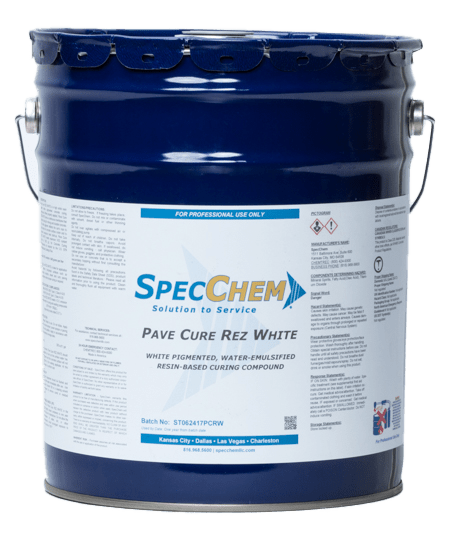 Pave Cure Resin White High-Solids Pigmented Water-Emulsified Concrete Curing Compound