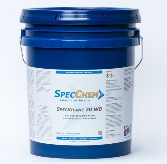 20% Solids Water-Based Specsilane 20 WB Penetrating Silane Sealer