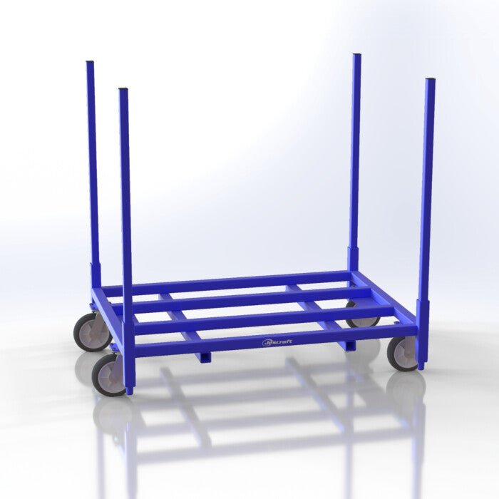 Flexible Stackable Warehouse Cart for Efficient Factory and Warehouse Use