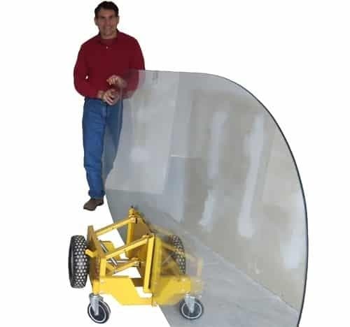 All-Purpose Self-Adjusting All-Terrain Panel, Glass, Drywall, Door, and Plywood Moving Dolly for Efficient Material Handling