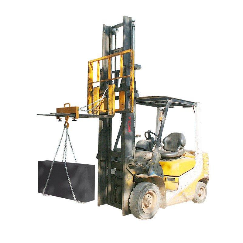 Double Fork Fork Hook Attachment - Quickly Convert Forklift to Mobile Crane
