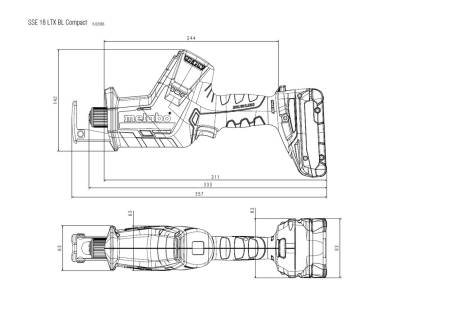 SSE 18 LTX BL Compact Cordless Electric Reciprocating Saw for Efficient Cutting Tasks