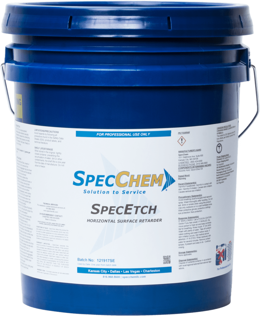 Red - Dyed Specetch Horizontal Surface Concrete Retarder
