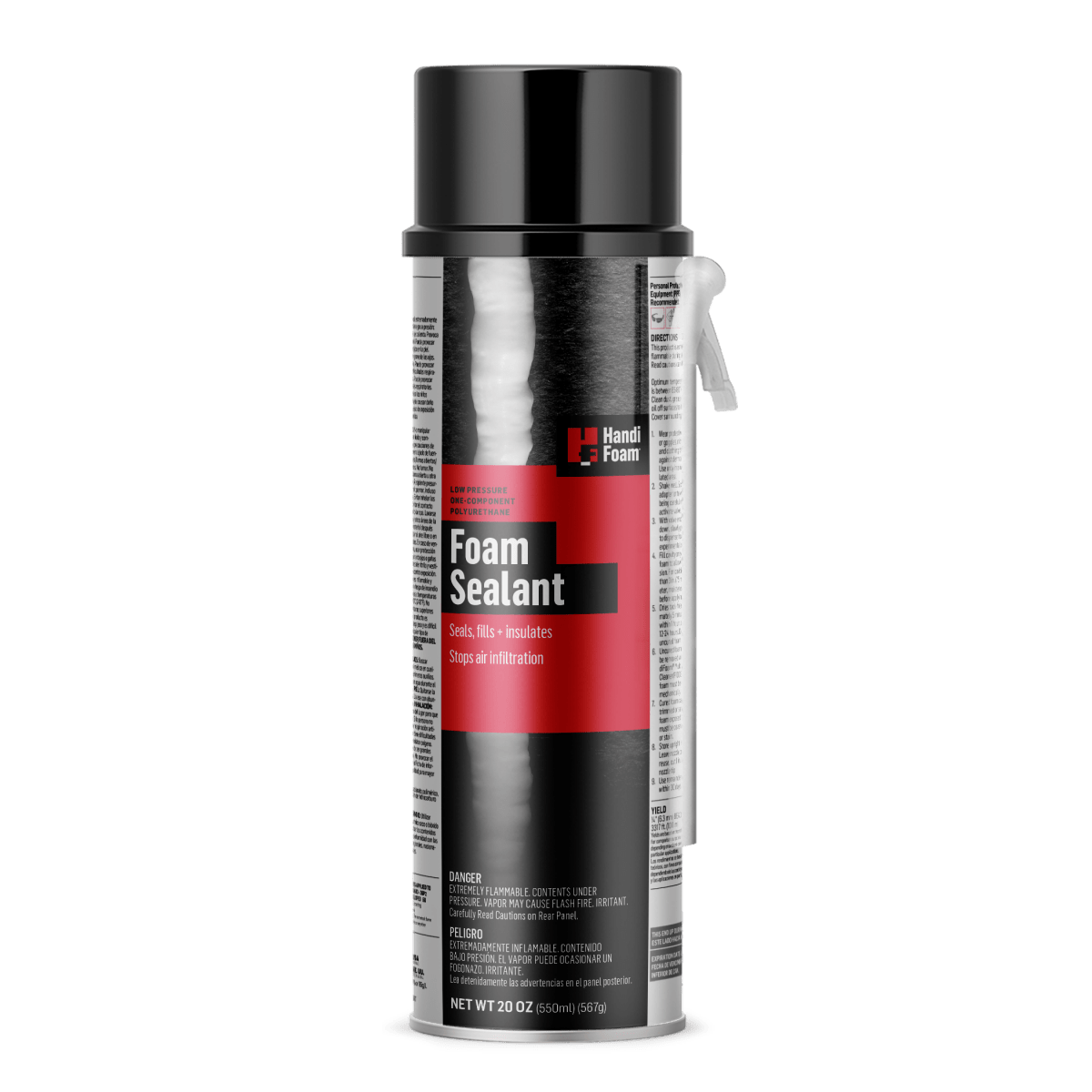 HandiFoam Straw Polyurethane Foam Sealant for Small Cracks and Voids - Case of 12 Units