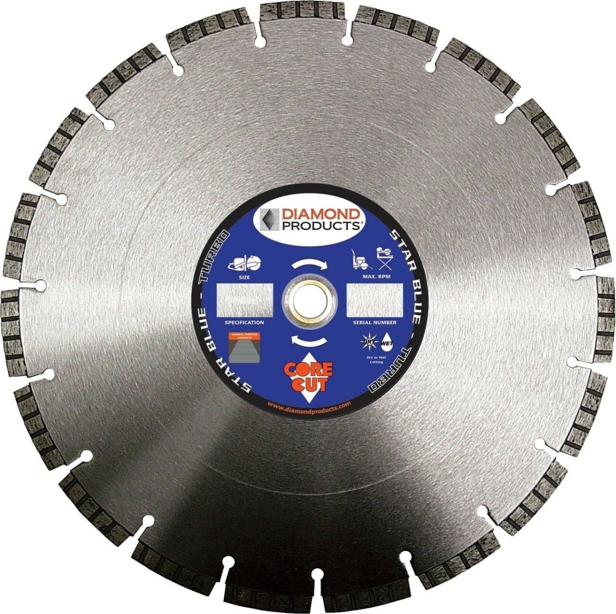 High - Performance Star Blue Turbo Diamond Concrete Cutting Blade