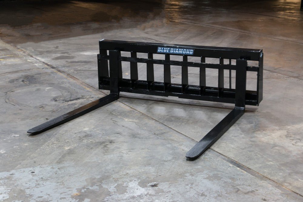 Heavy-Duty Wide Frame Pallet Forks with 6,000 Lbs. Capacity
