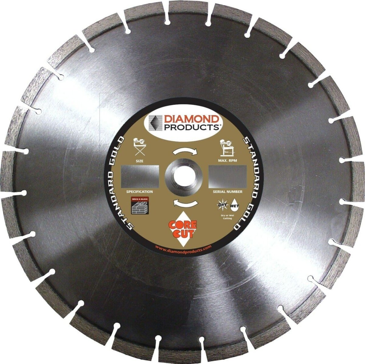 Standard Gold High - Quality Masonry Diamond Blades for Cutting