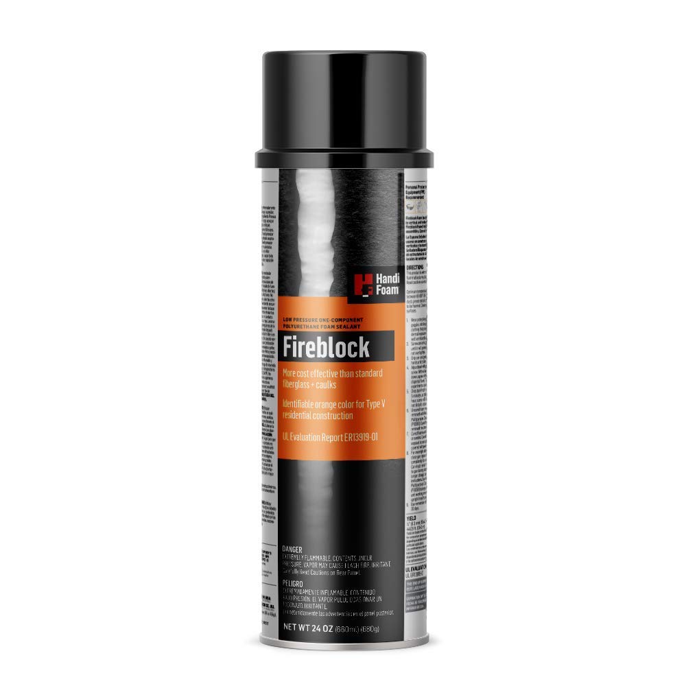HANDIFOAM Fireblock One - Component Polyurethane Foam Sealant Pack - Case of 12 Cans