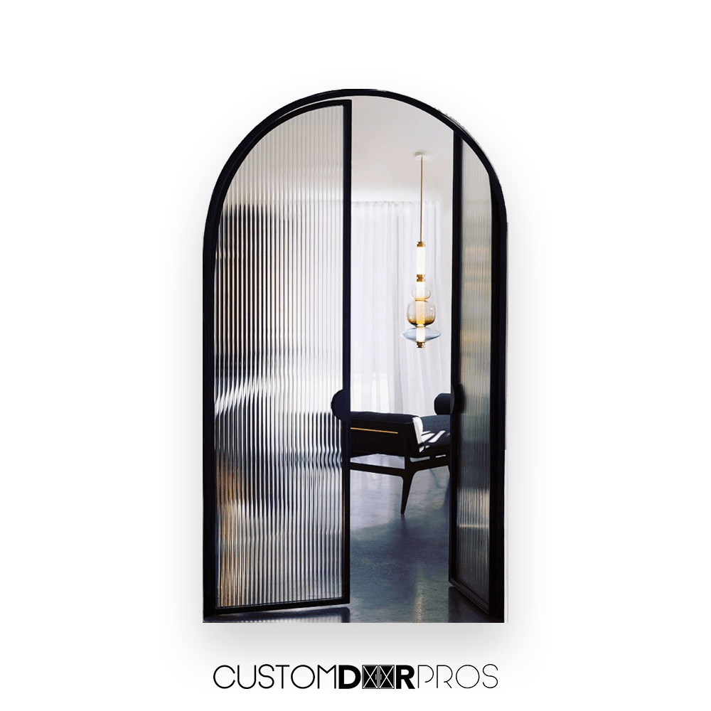 High - Quality Pontus Interior Arched French - Style Doors for Pantry or Office Use