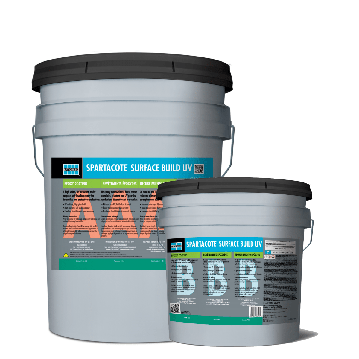 High - Solids UV - Resistant Self - Leveling Spartacote Surface Build Epoxy Coating