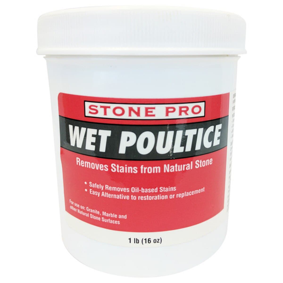 Effective Stone Pro Wet Poultice for Removing Oil Stains on Natural Stones