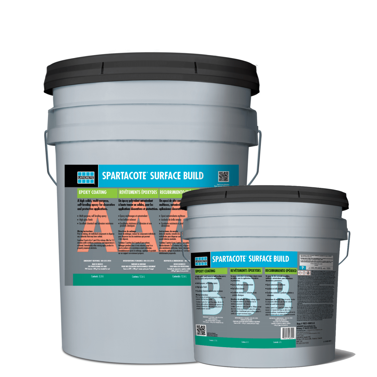 Spartacote High-Solids Self-Leveling Epoxy Floor Coating for Decor & Protection