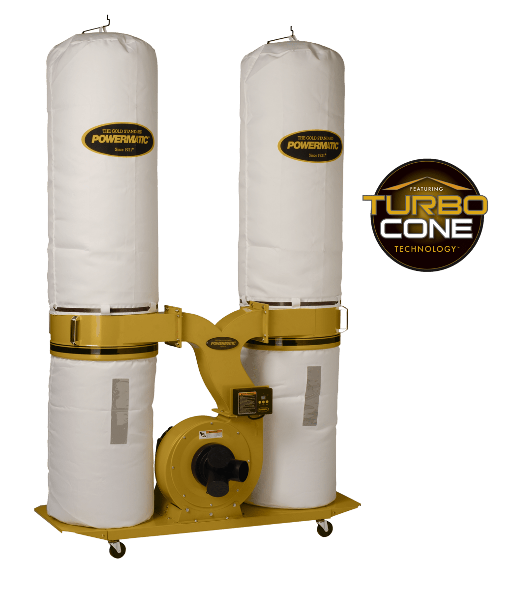 3HP 3PH 230/460V PM1900TX-BK3 Dust Collector with 30-Micron Bag Filter Kit