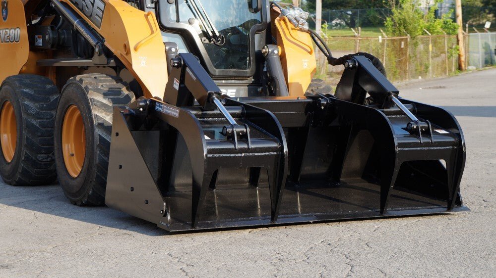 Heavy - Duty Blue Diamond® Skid Steer Grapple Bucket for Tough Jobs