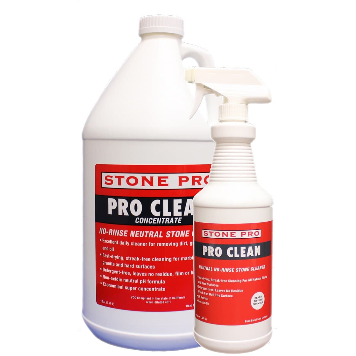 Stone Pro Professional Concentrated Cleaner - Pro Clean for Natural Stone and Hard Surfaces